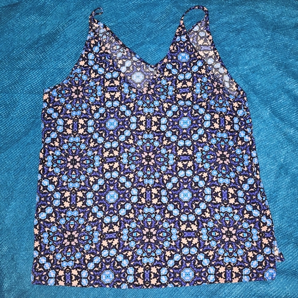 Anthropologie - Paper Crane - Spaghetti Strap Camisole Kaleidoscope Tank Top - Picture 2 of 4